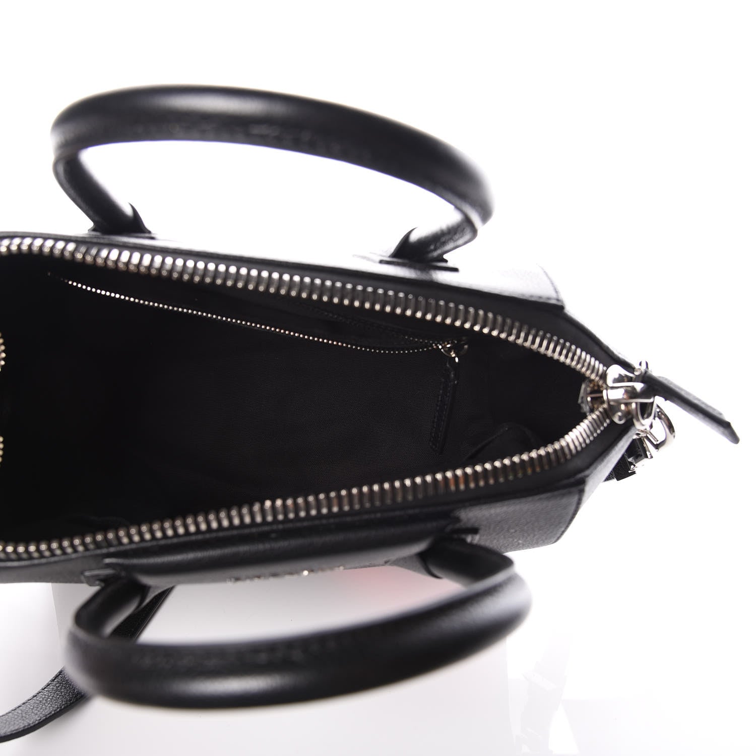 Givenchy Sugar Goatskin Striped Small Antigona Black Red 6 of 10