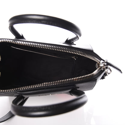Givenchy Sugar Goatskin Striped Small Antigona Black Red 6 of 10