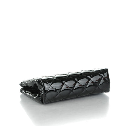 Chanel Patent Quilted Small Cosmetic Case Black 4 of 7