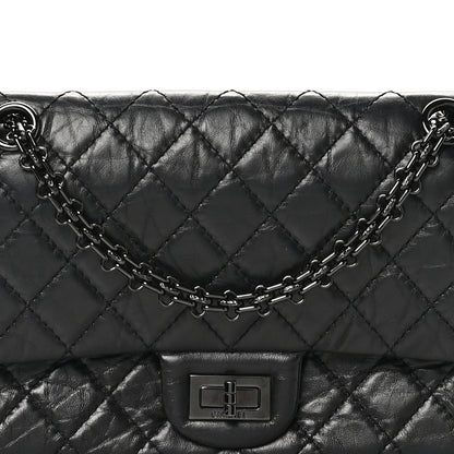 Chanel Aged Calfskin Quilted 2.55 Reissue 225 Flap So Black 8 of 11