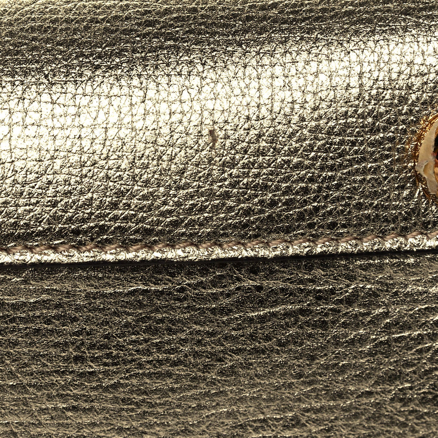 Burberry Metallic Grainy Calfskin House Check Medium Banner Tote Gold 10 of 12