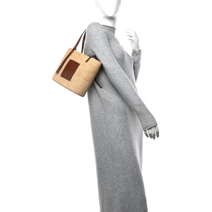 Loewe Raffia Small Square Basket Tote Bag Natural Tan 2 of 10