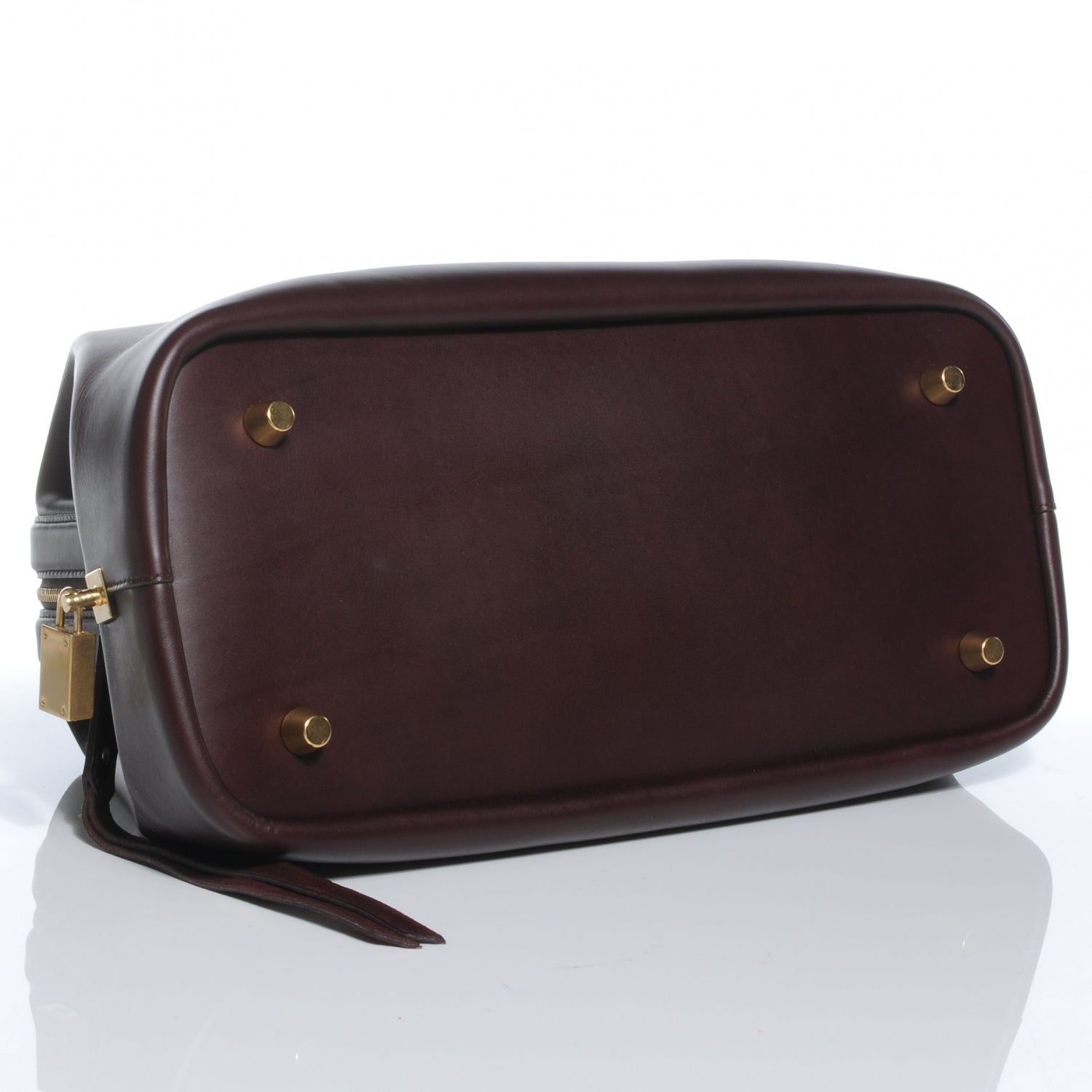 Celine Leather Doctor Frame Bag Burgundy 4 of 8
