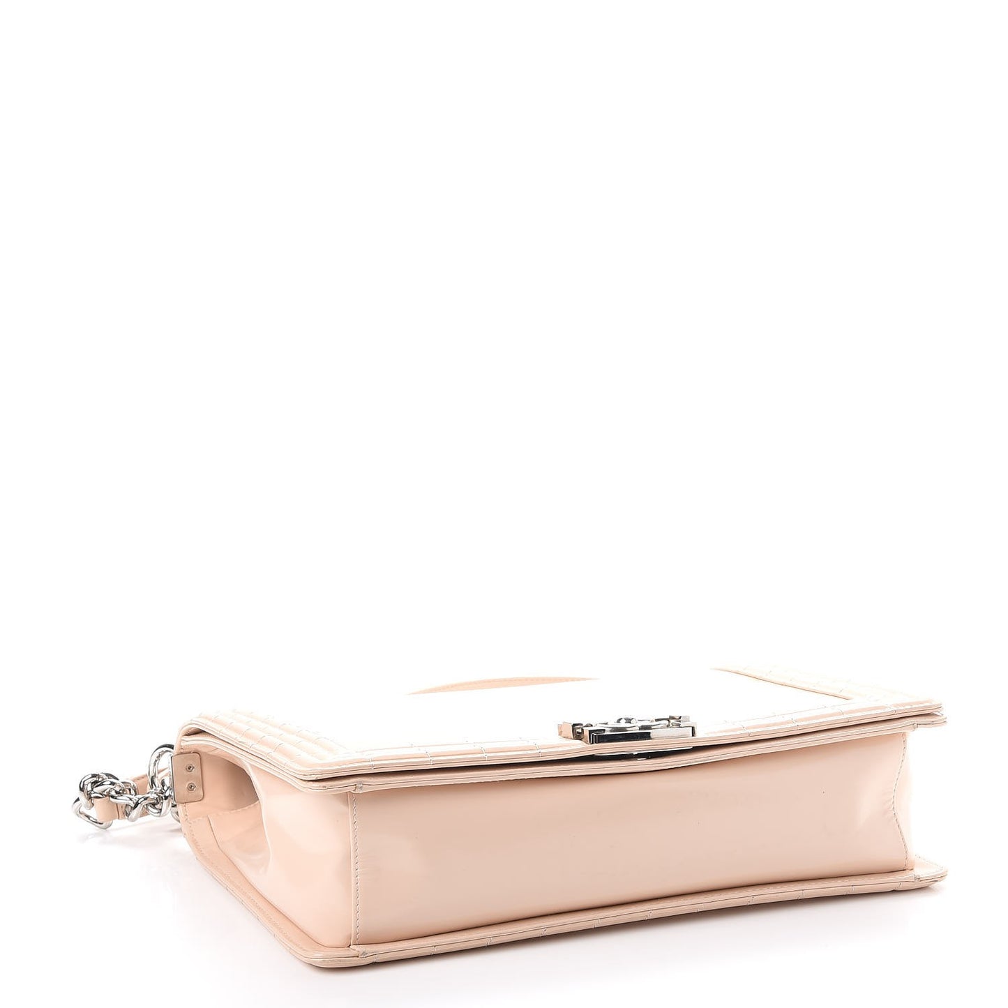 Glazed Calfskin Large Boy Flap Light Pink