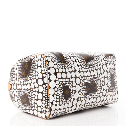 Louis Vuitton Monogram Kusama Town Speedy 30 White 4 of 11