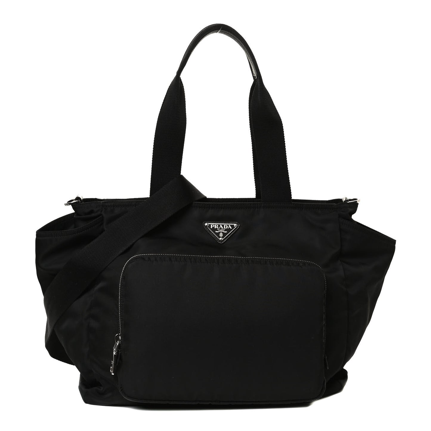 Nylon Vela Baby Bag Black