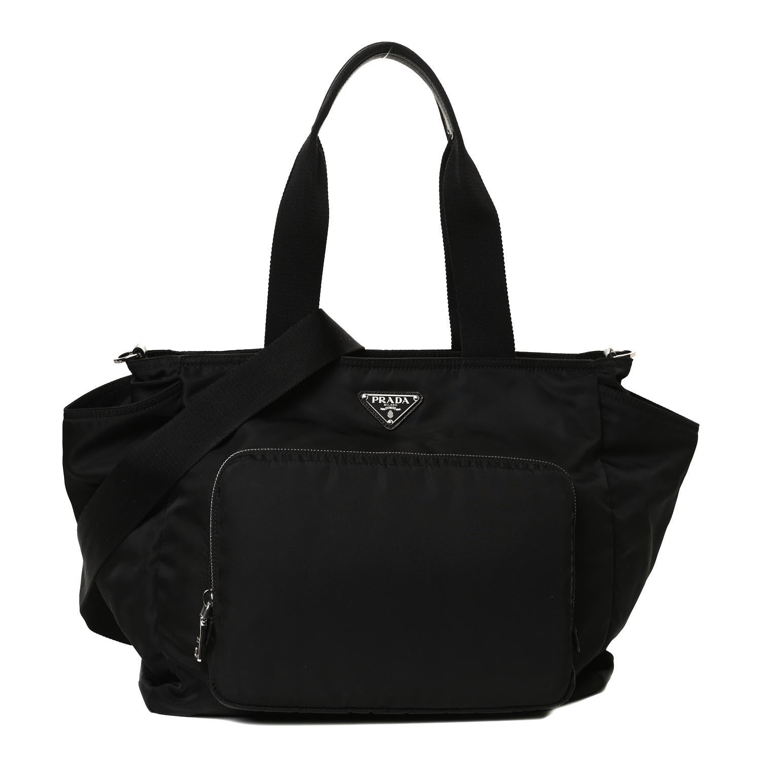 Prada Nylon Vela Baby Bag Black 1 of 12
