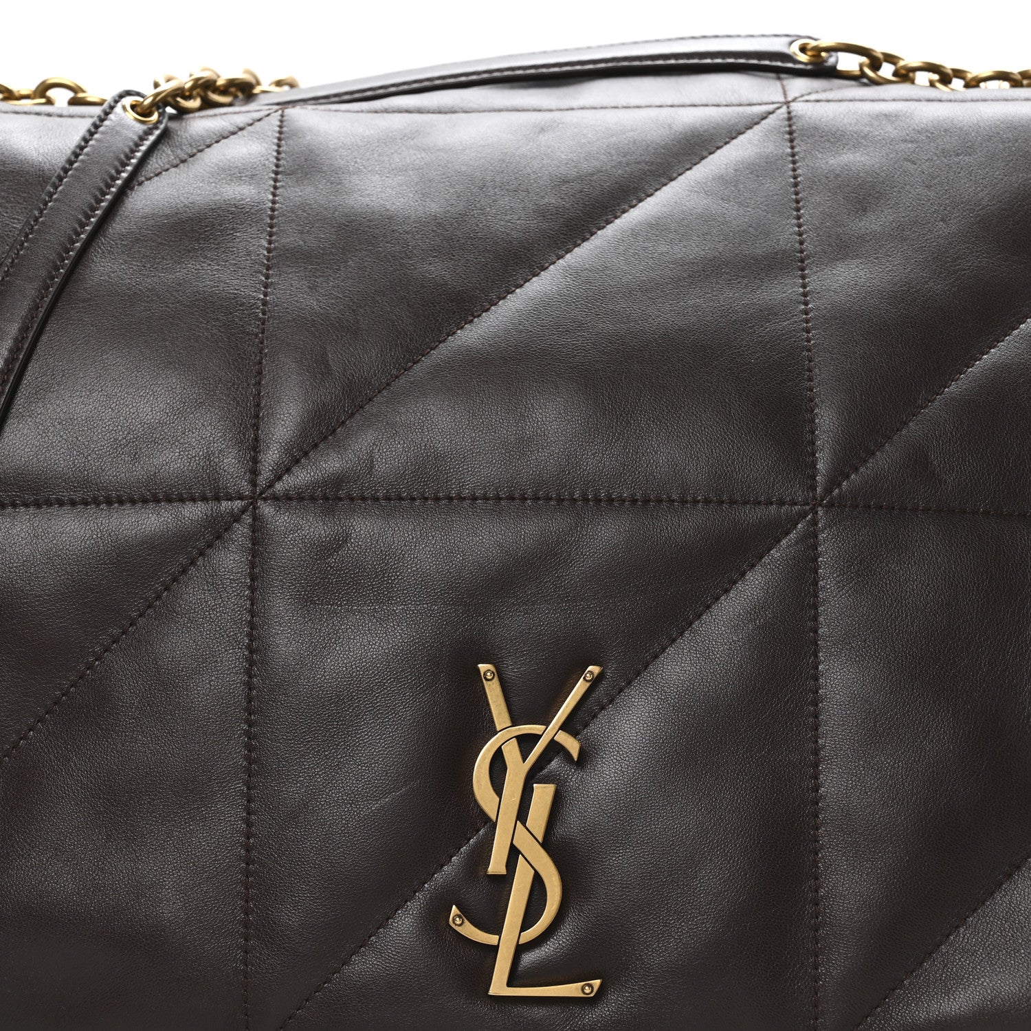 Saint Laurent Lambskin Matelasse Monogram Large Jamie 4.3 Dark Sweet Chocolate Dark Sweet Chocolate 8 of 11