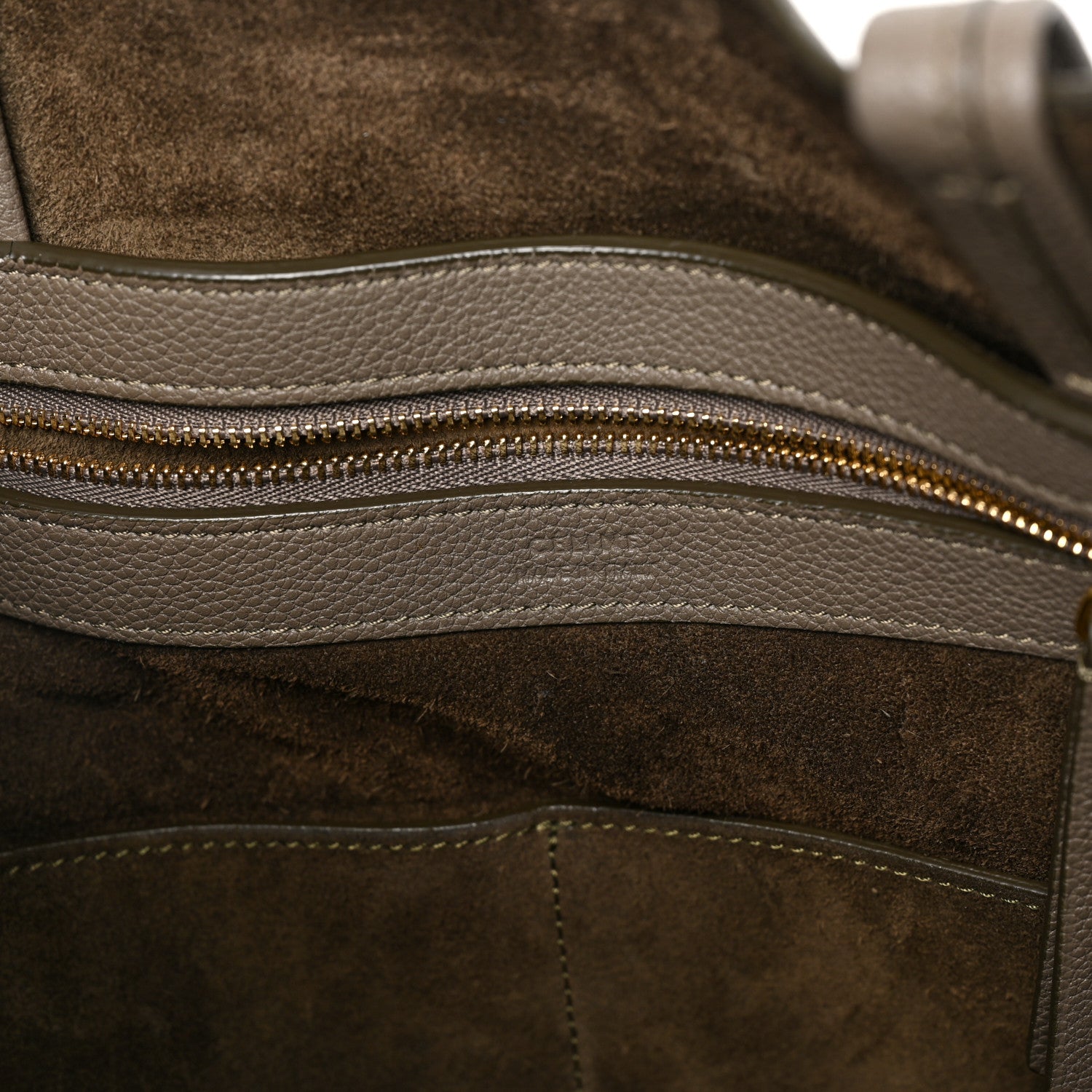 Celine Soft Grained Calfskin Medium Belt Cabas Phantom Taupe 6 of 8