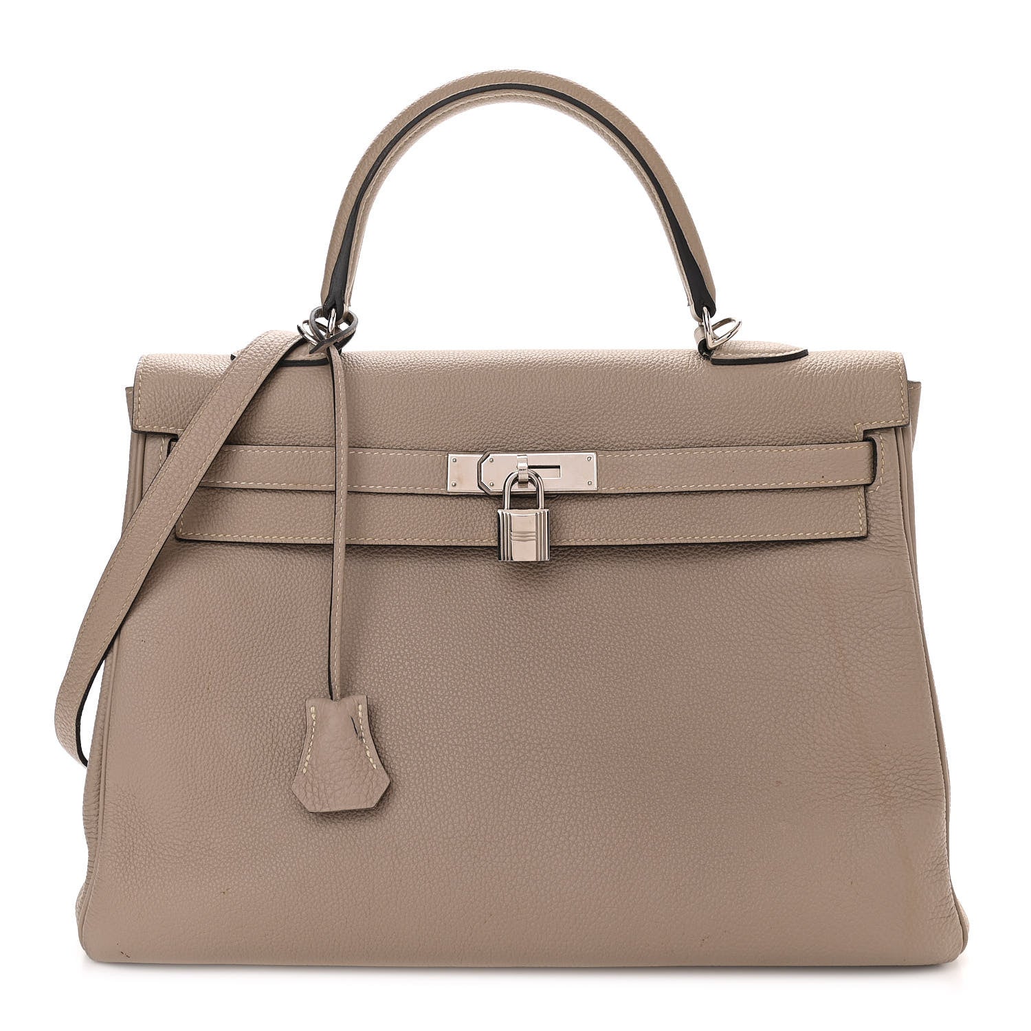 Hermes Togo Kelly Retourne 35 Gris Tourterelle 1 of 17