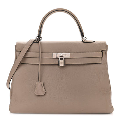 Hermes Togo Kelly Retourne 35 Gris Tourterelle 1 of 17