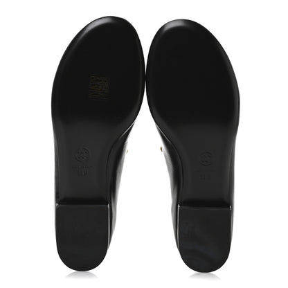 Chanel Goatskin Pearl Mary Janes Flats 39.5 Black 6 of 8