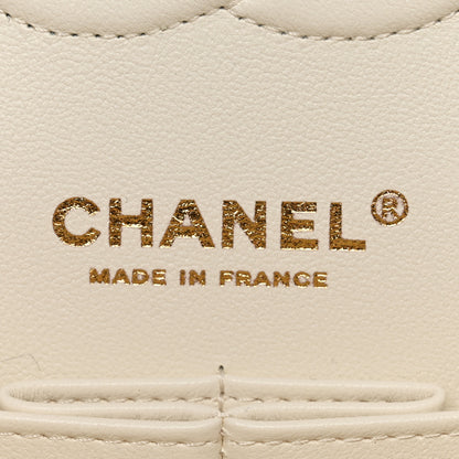 Chanel Caviar Quilted Medium Double Flap White 7 of 11