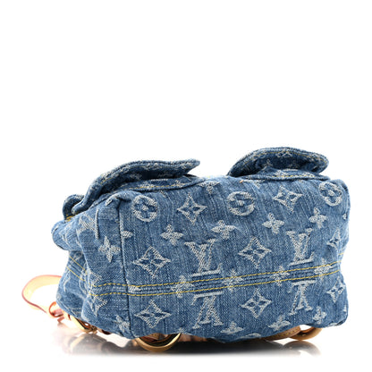 Louis Vuitton Denim Sac a Dos Backpack PM Blue 4 of 10