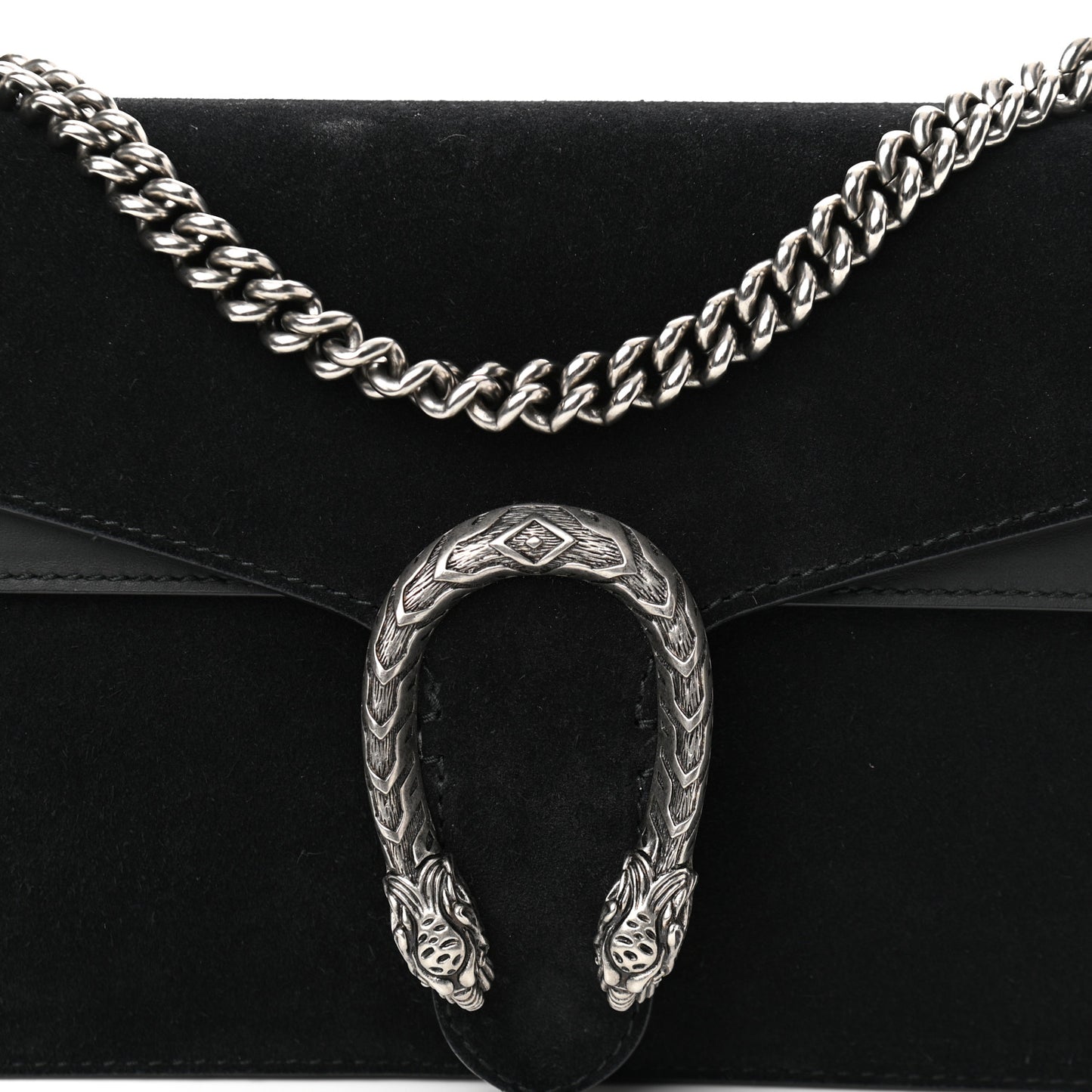 Suede Small Dionysus Shoulder Bag Black