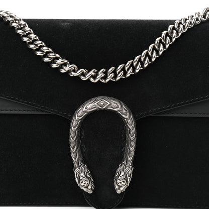Gucci Suede Small Dionysus Shoulder Bag Black 7 of 9