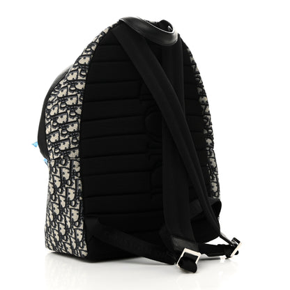 Christian Dior Oblique Calfskin Rider Backpack Beige Black 3 of 9