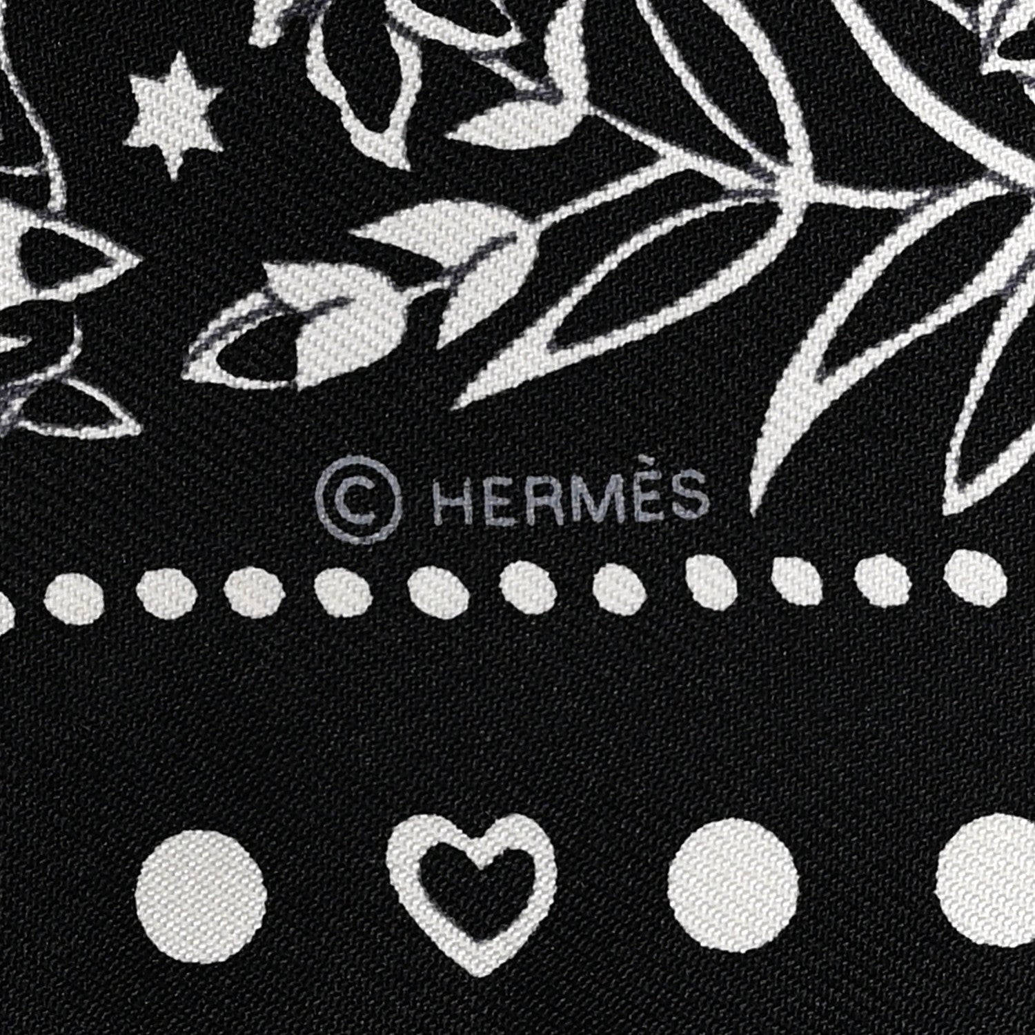 Hermes Silk Entre Ciel Et Mer Twilly Black White 3 of 5