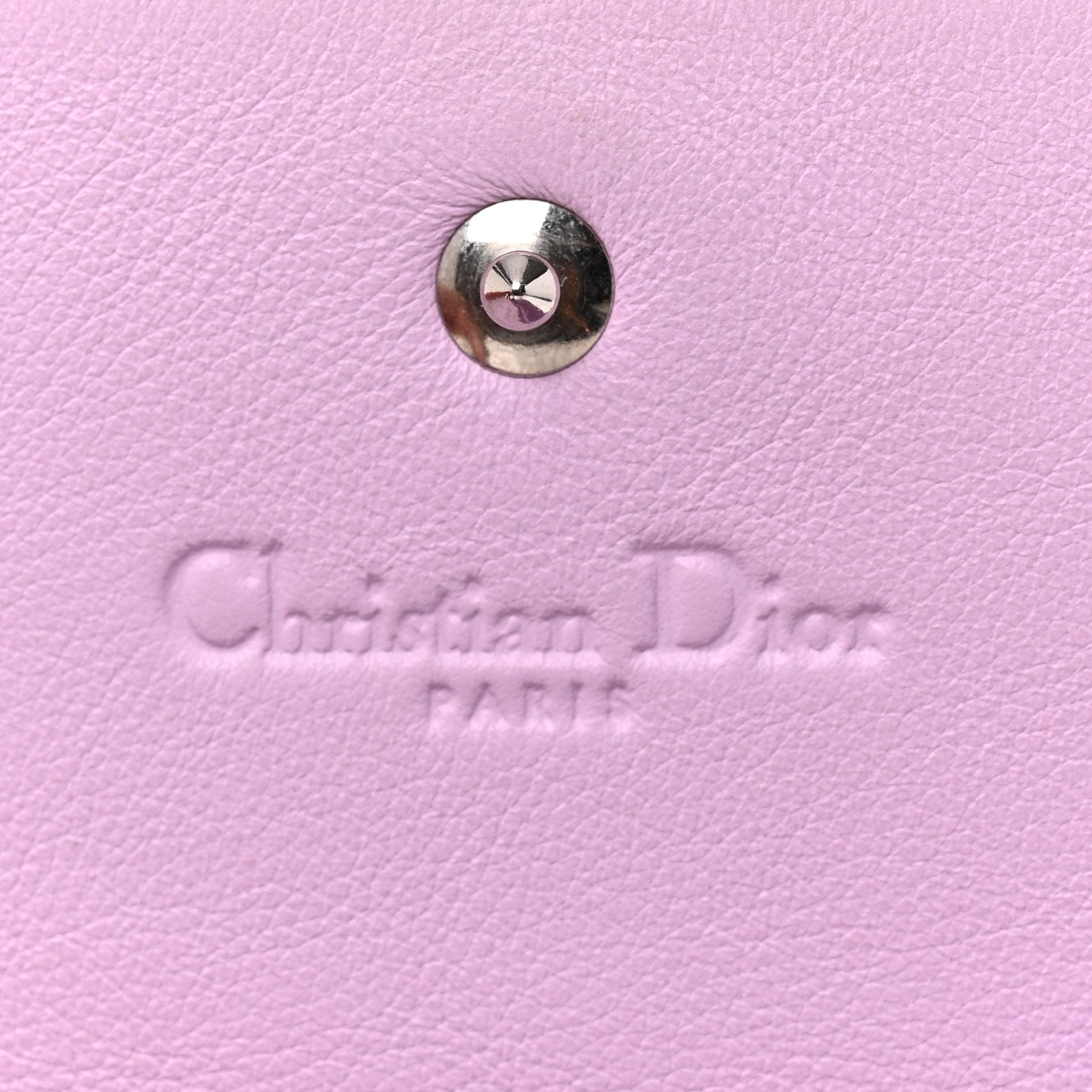 Christian Dior Calfskin Bi-Color Envelope Chain Wallet Red Purple 6 of 18