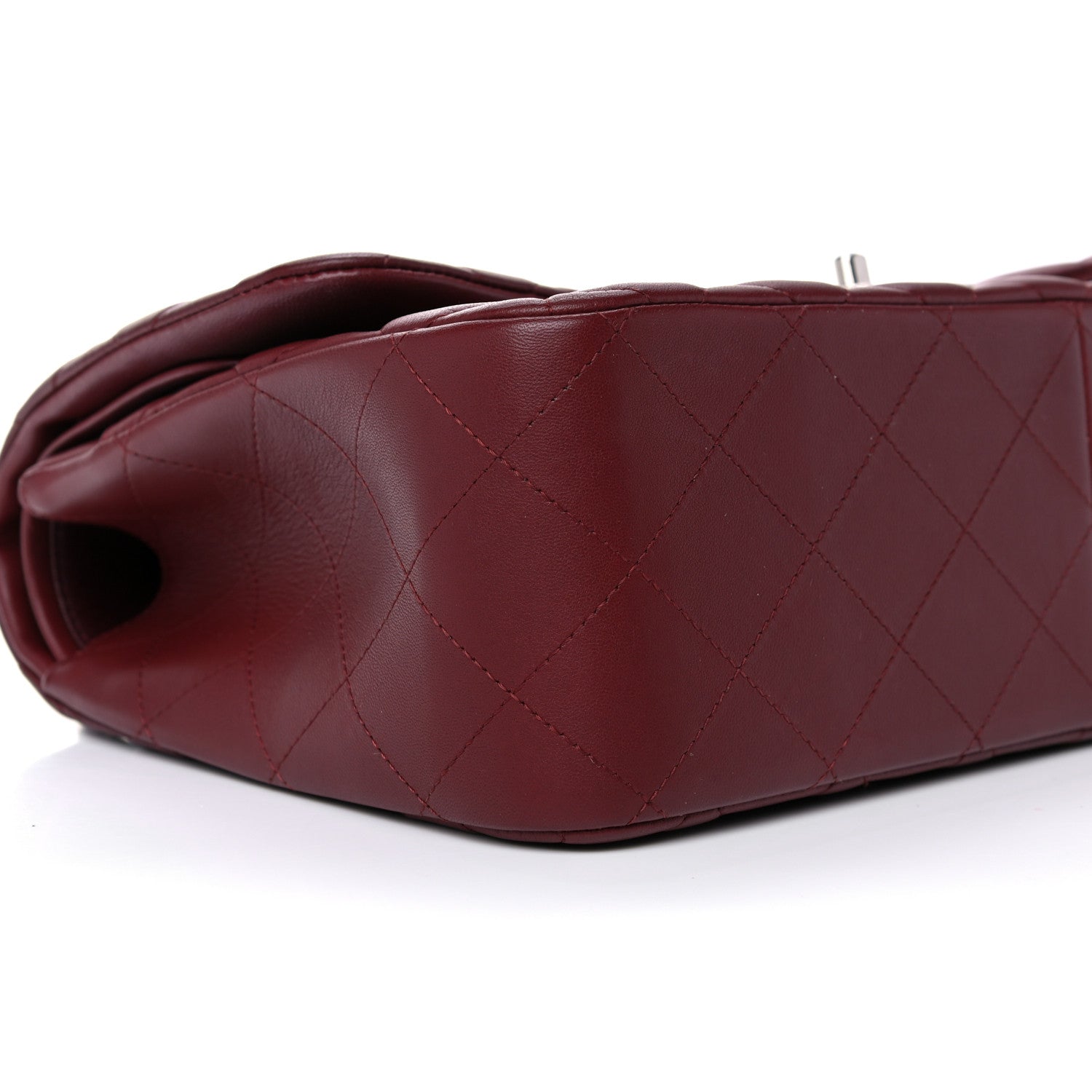 Chanel Lambskin Quilted Jumbo Double Flap Burgundy 7 of 19