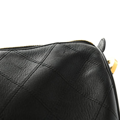 Chanel Calfskin Stitched CC Boston Black 10 of 12