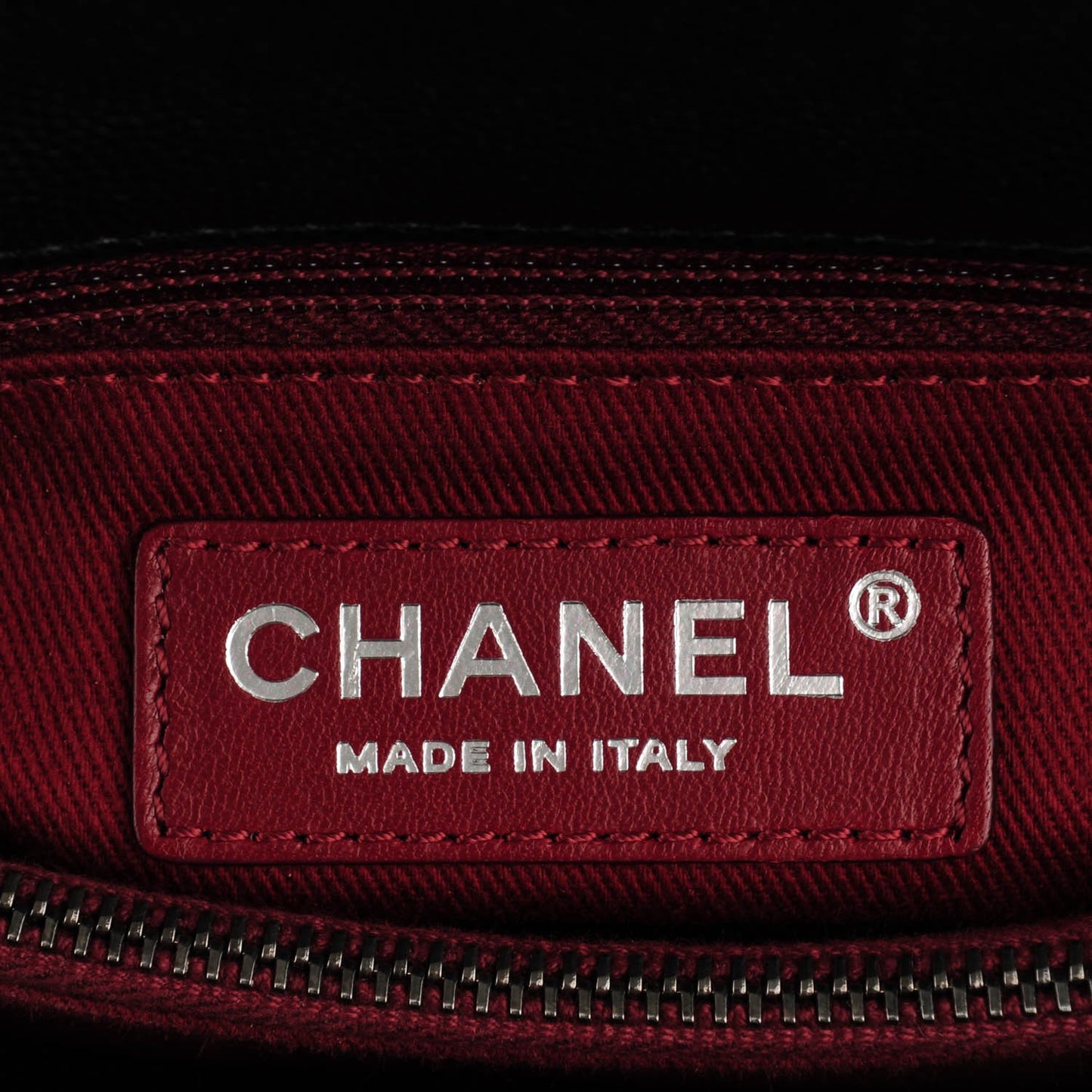 Caviar Quilted Large Coco Handle Flap Black