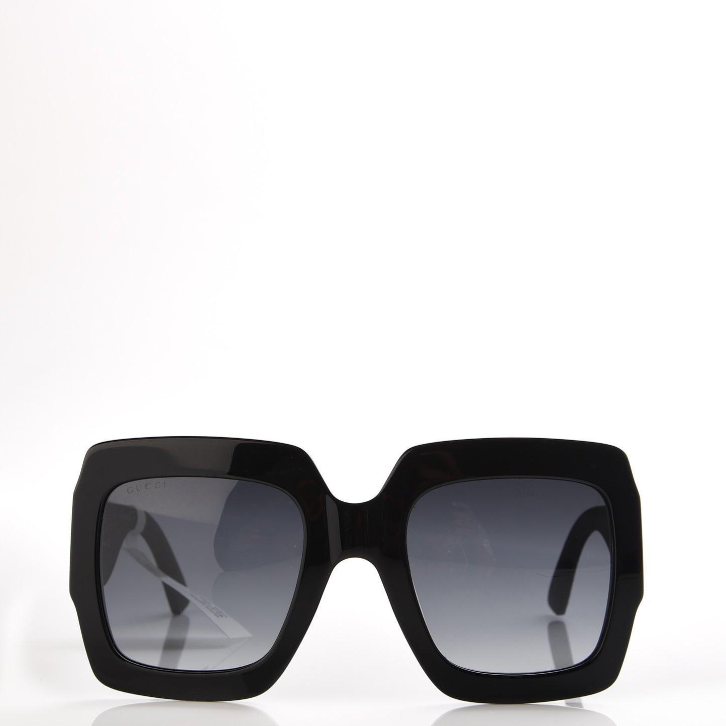 Square Frame GG0102S Sunglasses Glitter Black