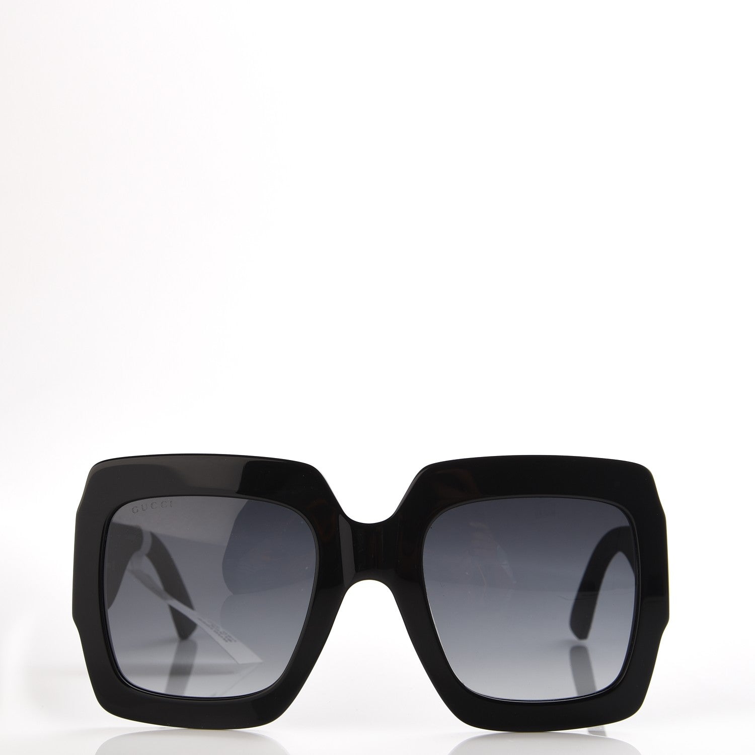 Gucci Square Frame GG0102S Sunglasses Glitter Black 3 of 9