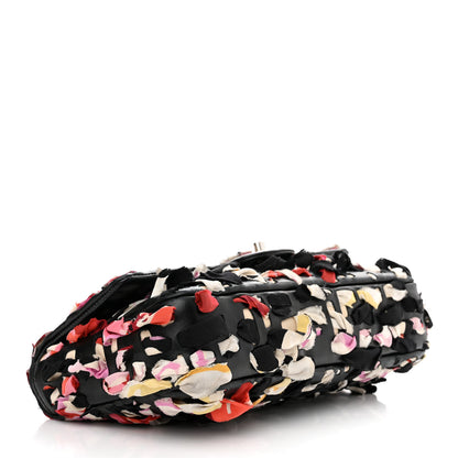 Chanel Silk Lambskin Ribbon Classic Flap Bag Black Multicolor 4 of 13