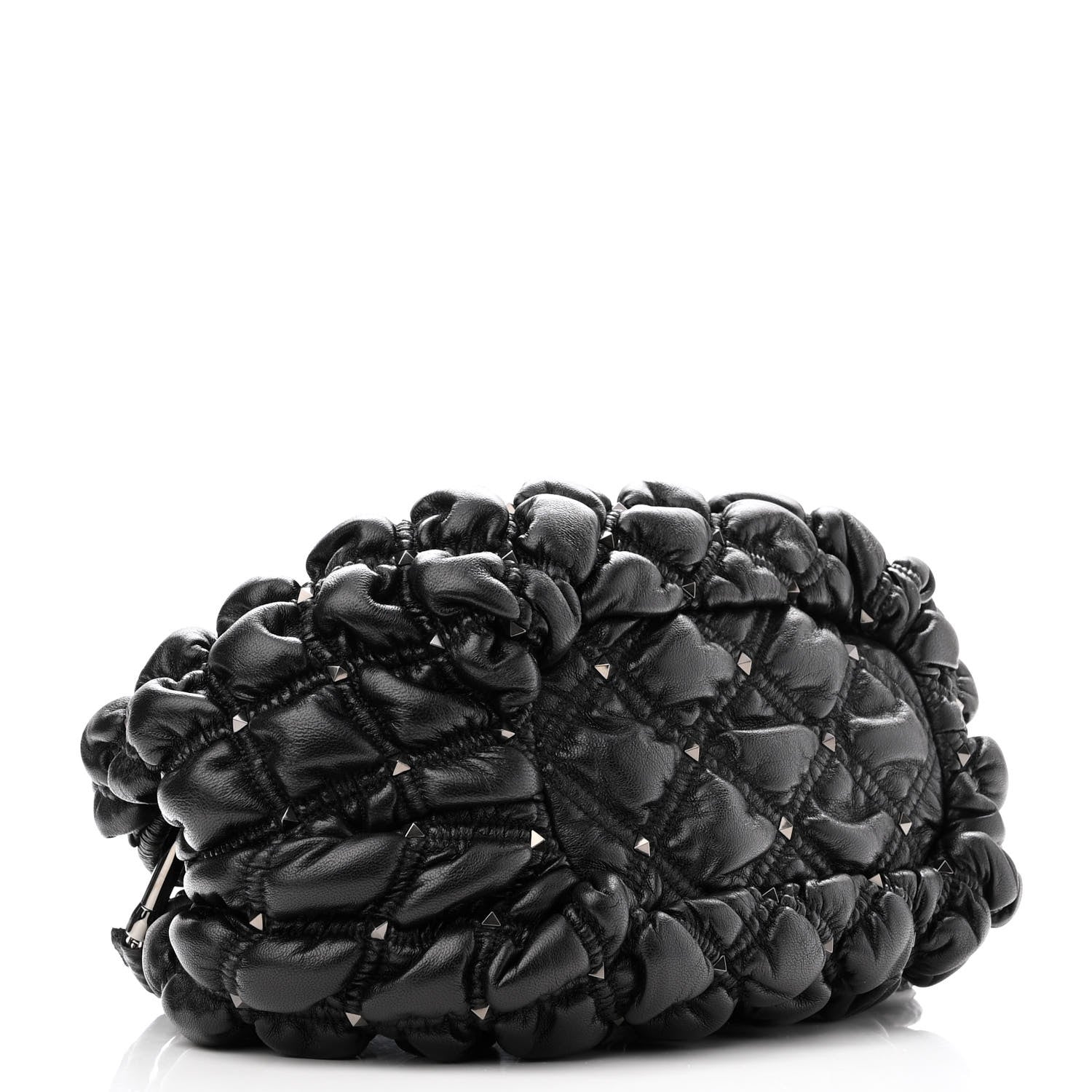 Valentino Garavani Nappa Small Spikeme Hobo Bag Black 4 of 10
