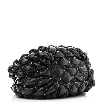 Valentino Garavani Nappa Small Spikeme Hobo Bag Black 4 of 10