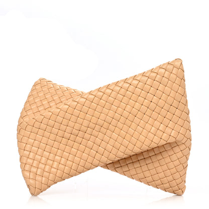 Bottega Veneta Nappa Intrecciato Crisscross Clutch Porridge 1 of 6