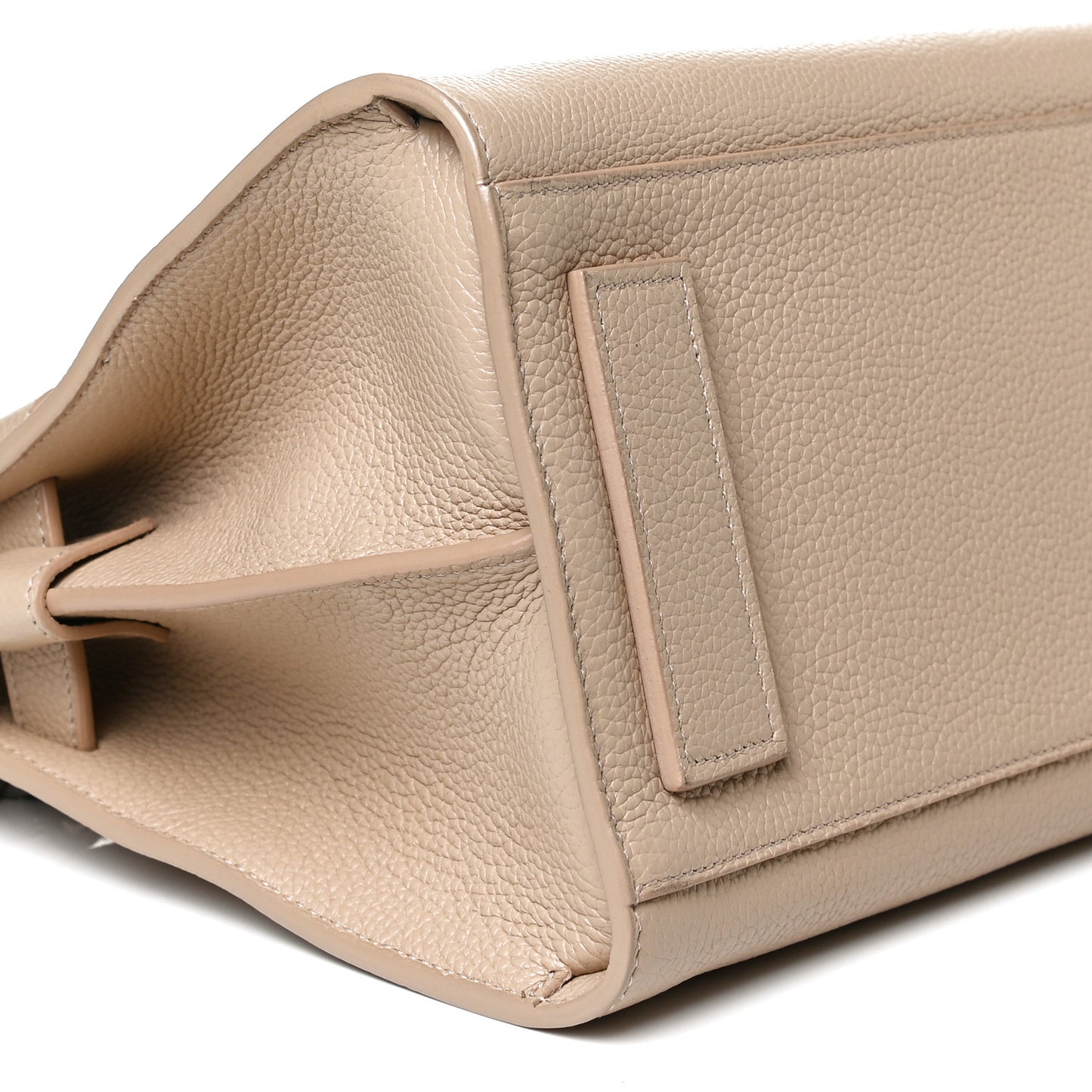 Grained Calfskin Baby Sac De Jour Souple Dark Beige