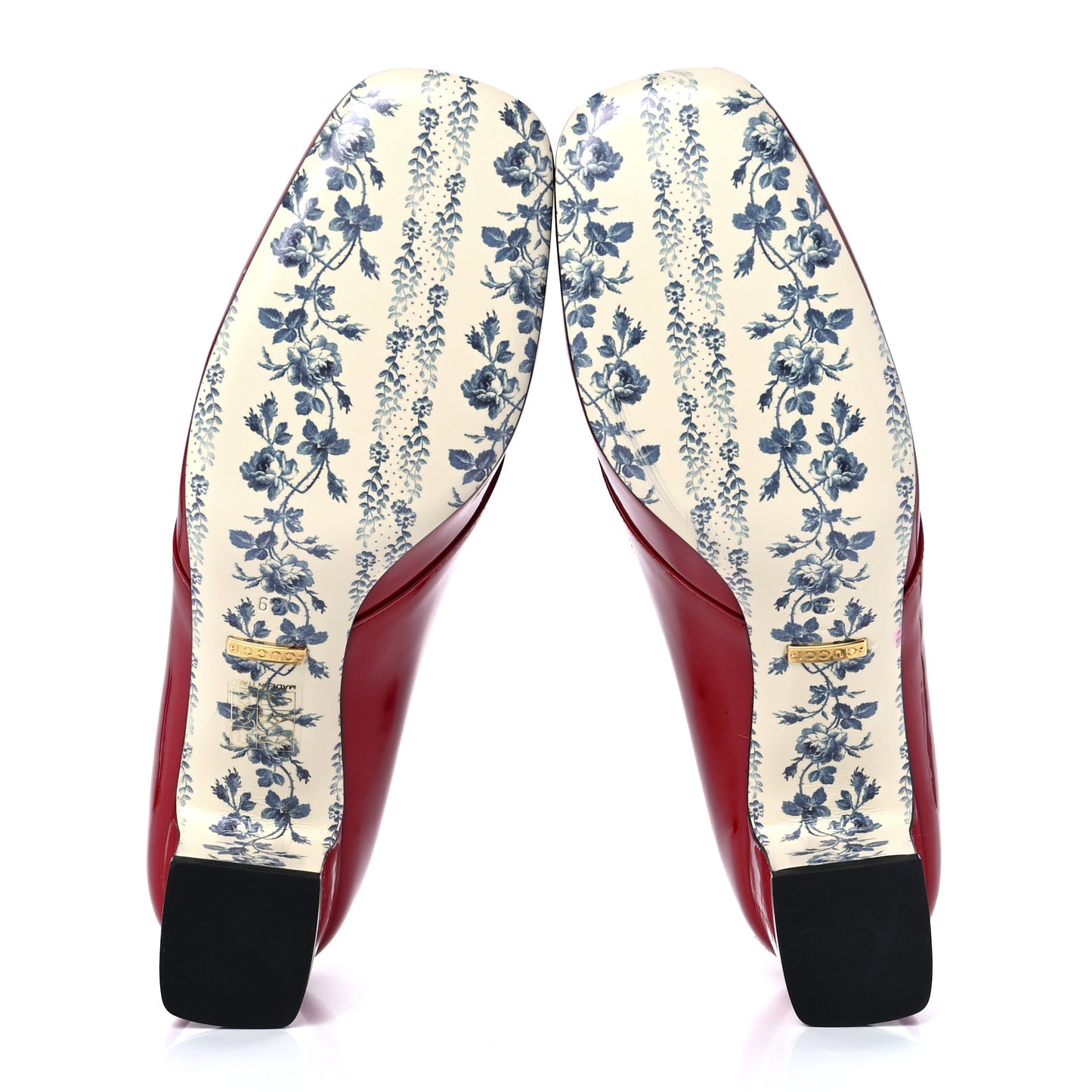 Vernice GG Victoire 55mm Loafer Pumps 39 Hibiscus Red