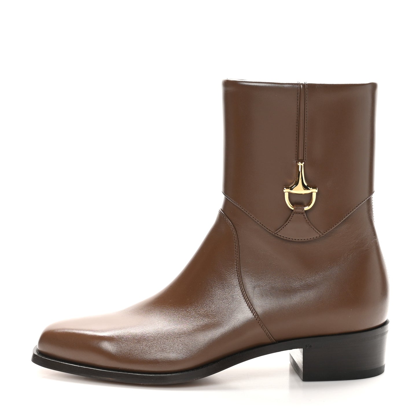 Calfskin Horsebit Mens Elizabeth Ankle Boots  9 Brown Sugar