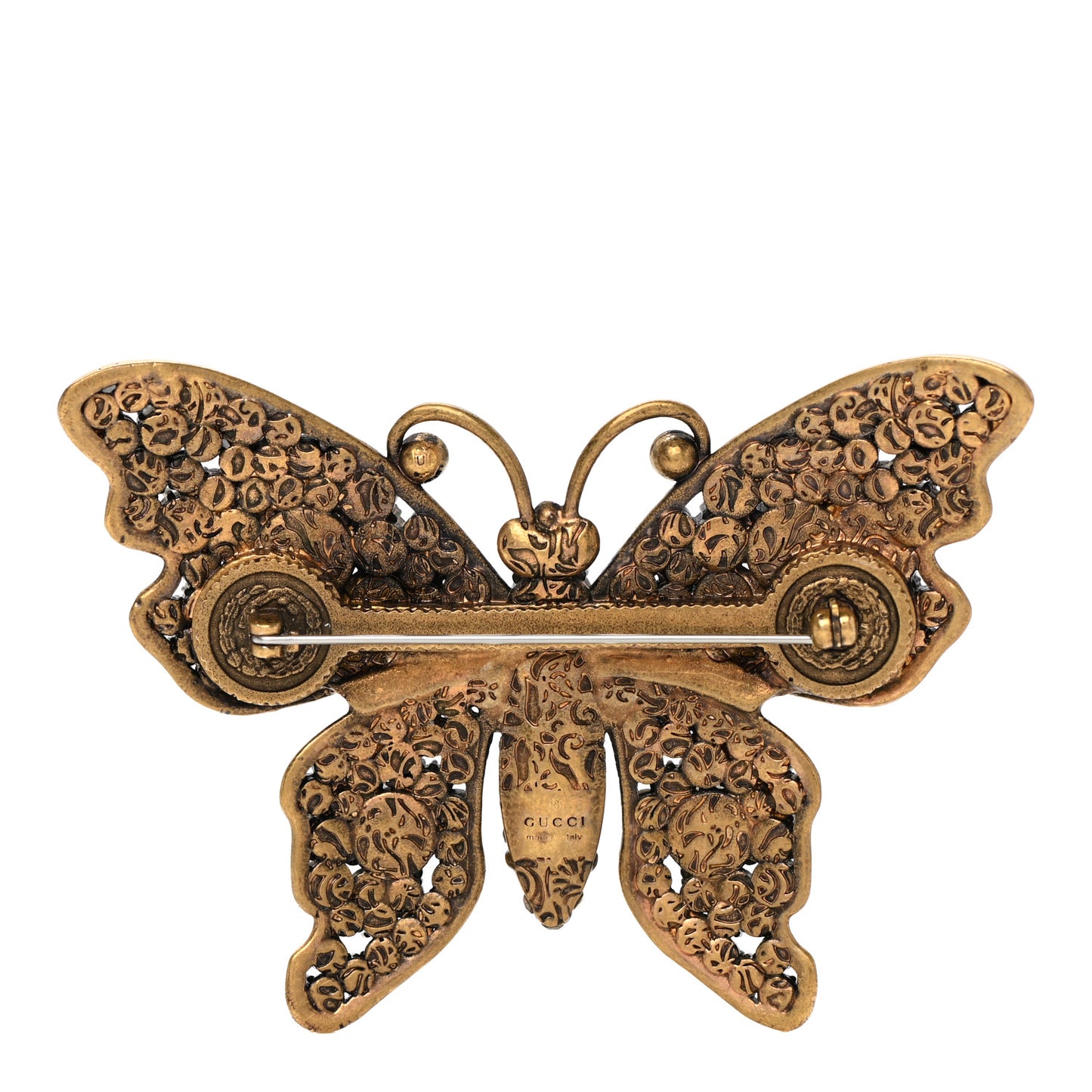 Crystal Butterfly Brooch Multicolor