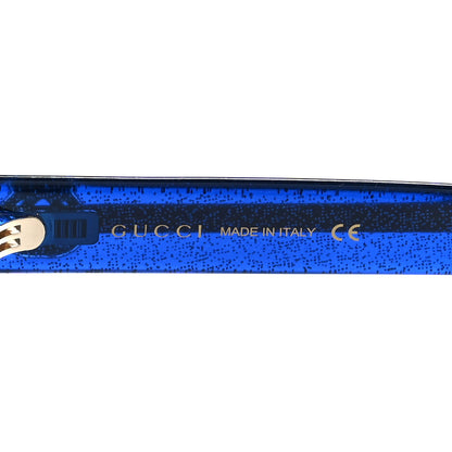 Gucci Square Frame Glitter Sunglasses GG0034SA Tortoise Blue 6 of 7