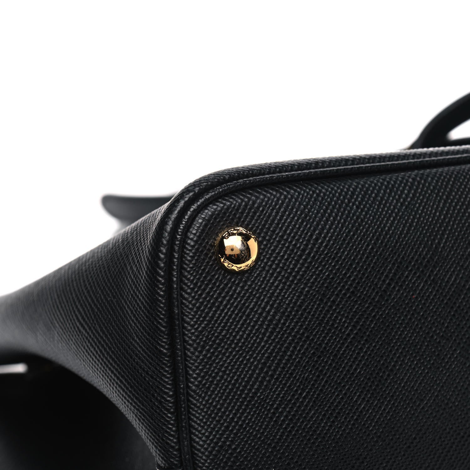 Prada Saffiano Cuir Small Double Bag Black Fuoco 10 of 14