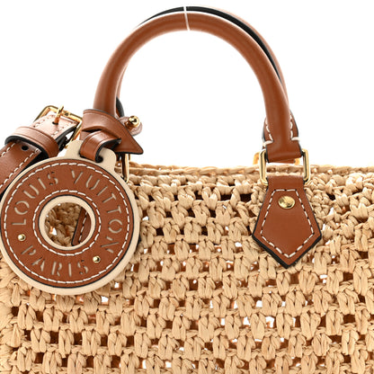 Louis Vuitton Raffia Nano Speedy Natural Tan 7 of 10