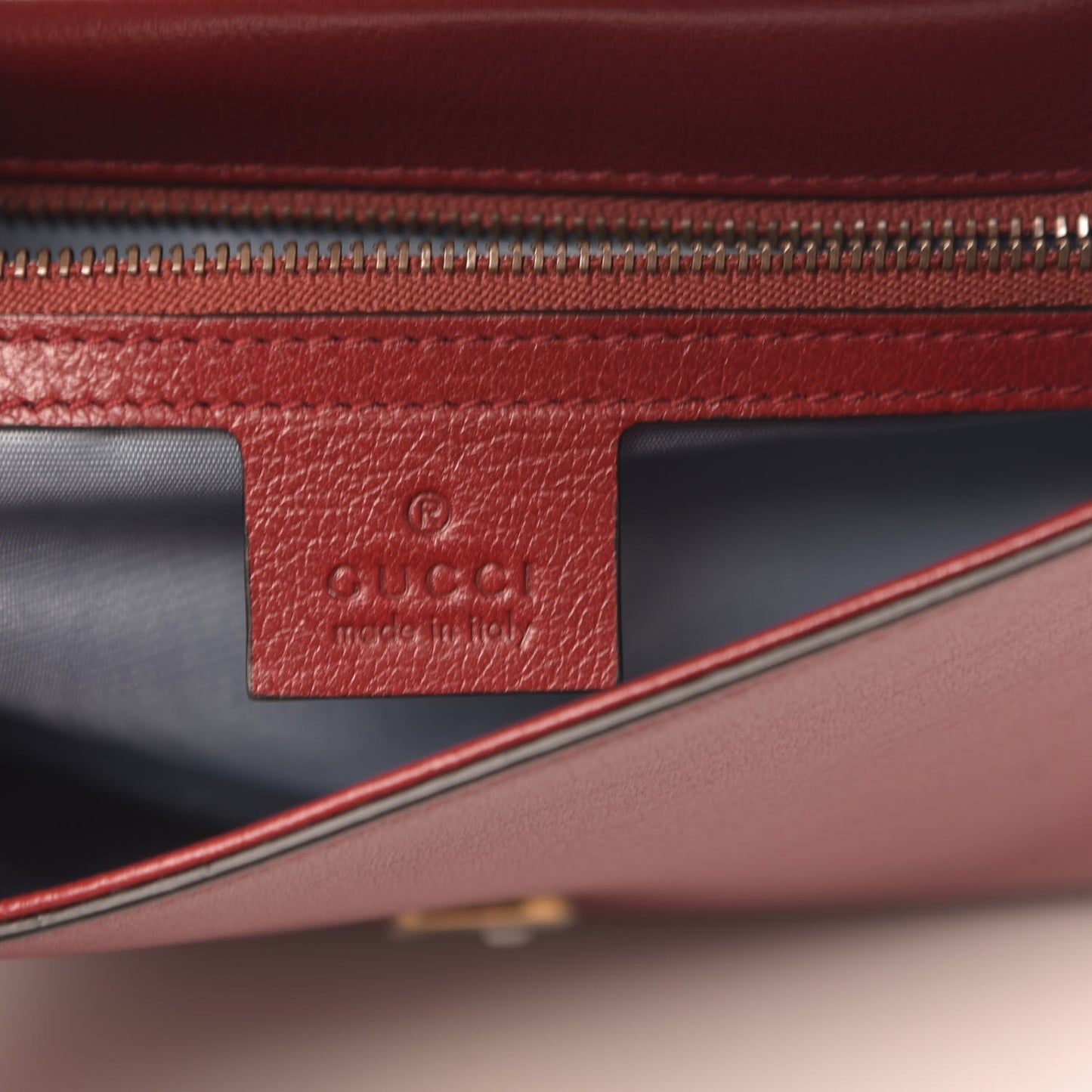 Calfskin Diagonal GG Medium Thiara Double Envelope Shoulder Bag Black Red