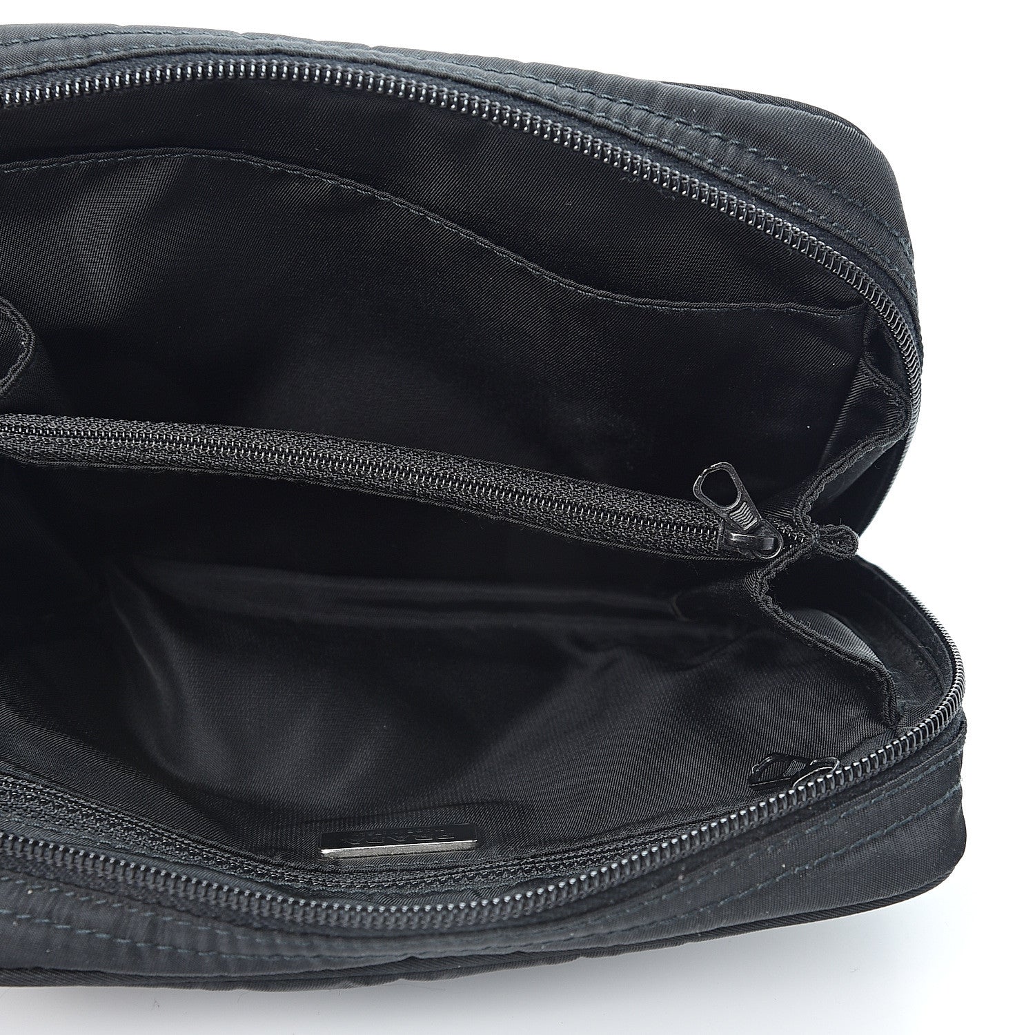 Prada Nylon Vela Cosmetic Pouch Black 4 of 7