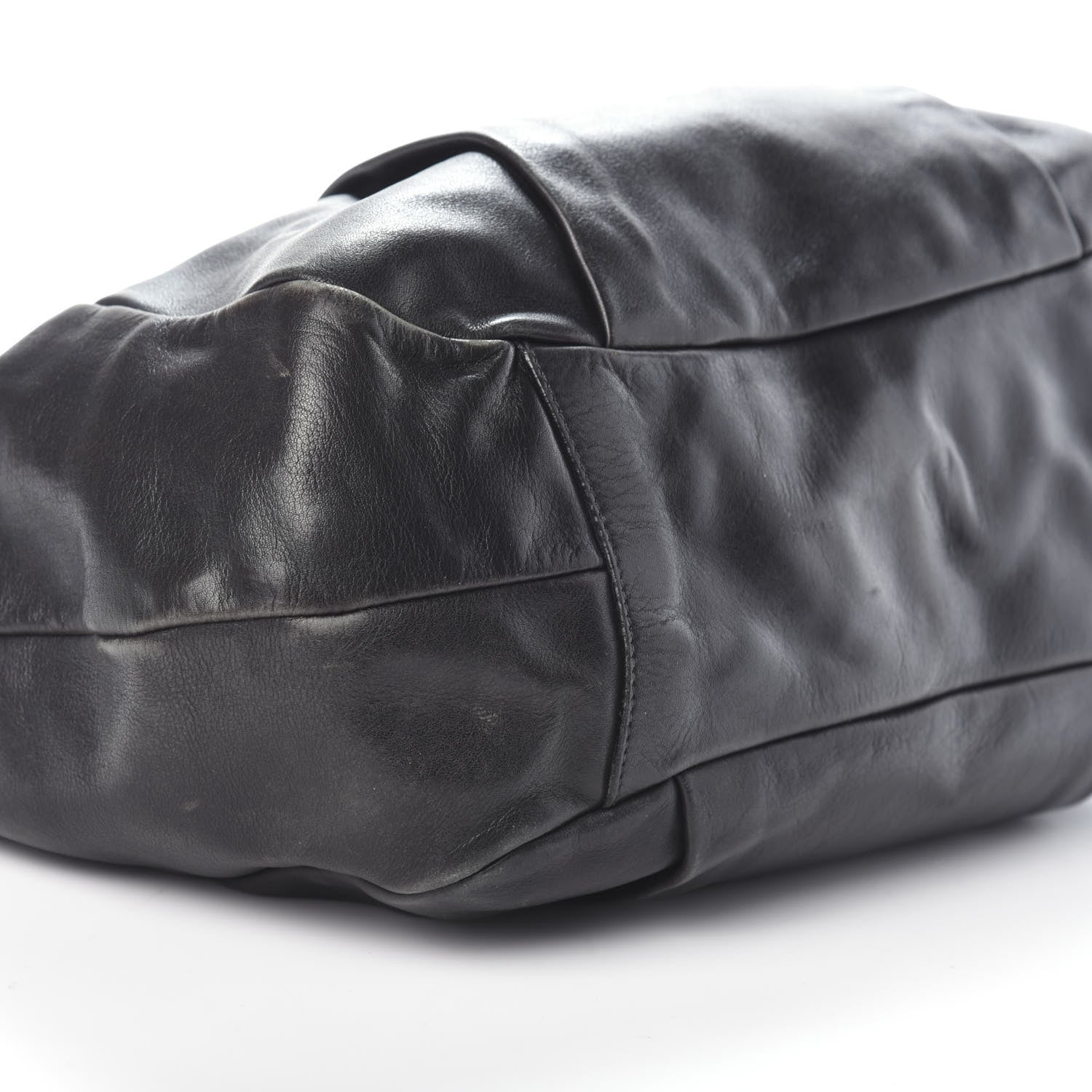 Prada Soft Calf Bowler Tote Black 8 of 9