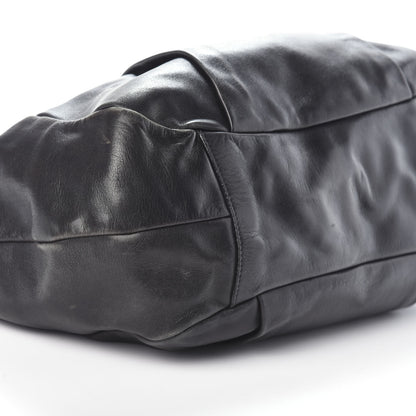 Prada Soft Calf Bowler Tote Black 8 of 9