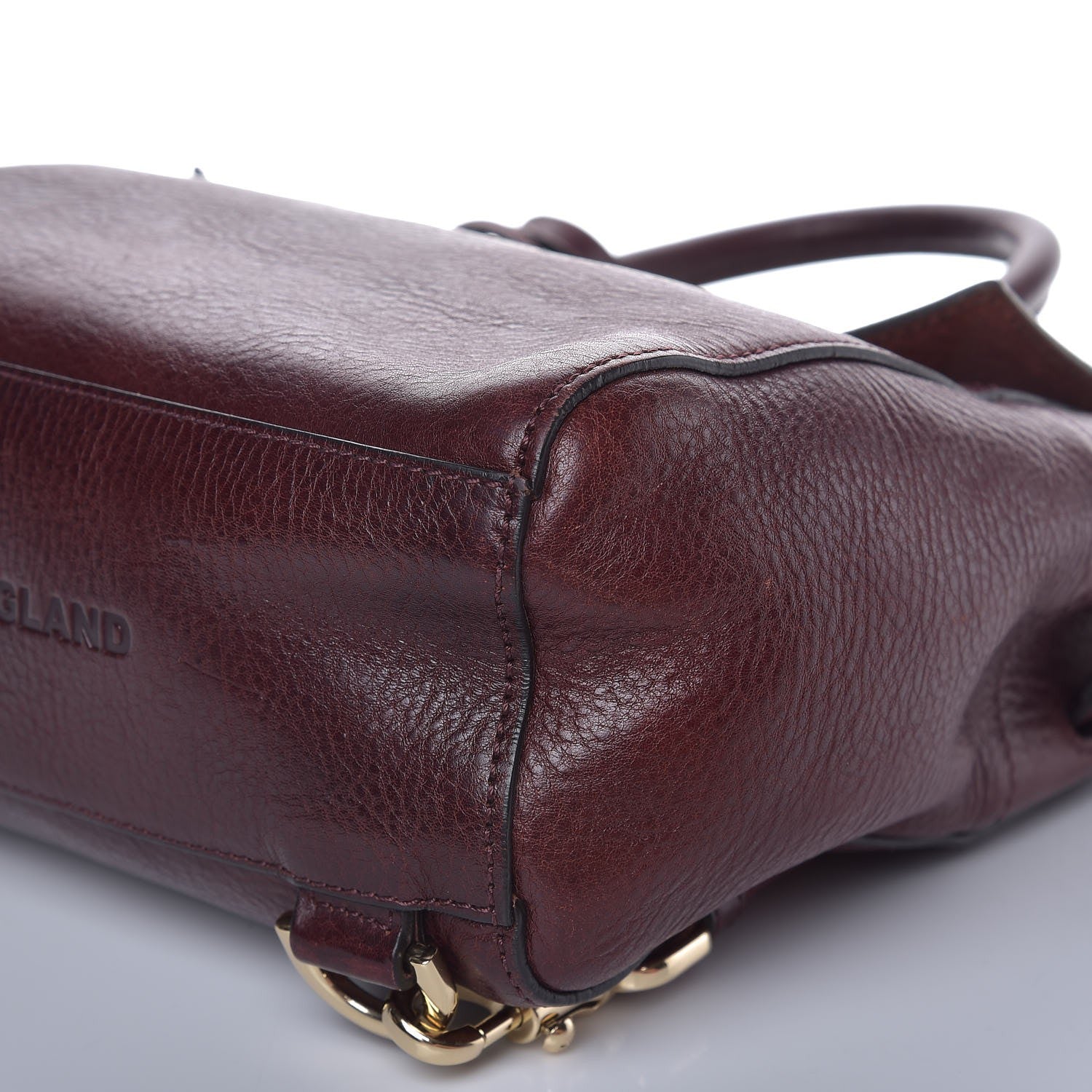 Mulberry Natural Leather Mini Cara Delevingne Convertible Satchel Oxblood 11 of 12