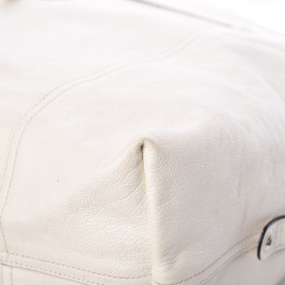 Prada Glace Calf Etiquette Shoulder Tote Bianco Astra 10 of 16