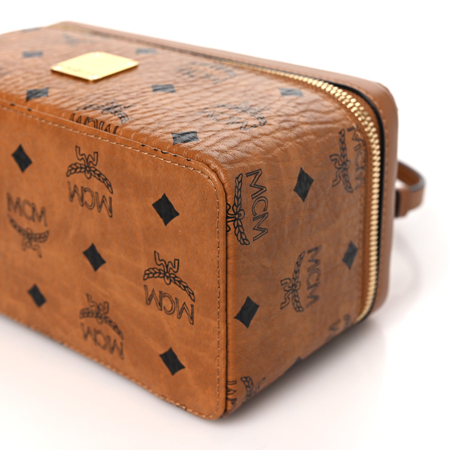 MCM Visetos Vanity Case Cognac 9 of 9