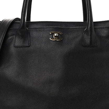 Chanel Caviar Tall Cerf Tote Black 7 of 9
