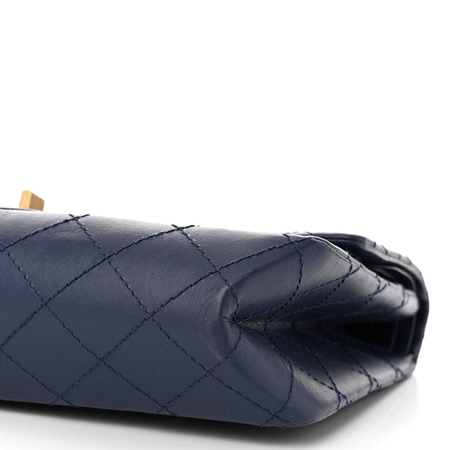 Aged Calfskin Quilted 2.55 Reissue 226 Flap Navy