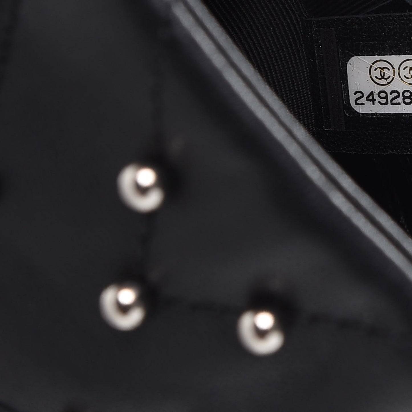 Lambskin Chevron Quilted Studded Stud Wars Backpack Black