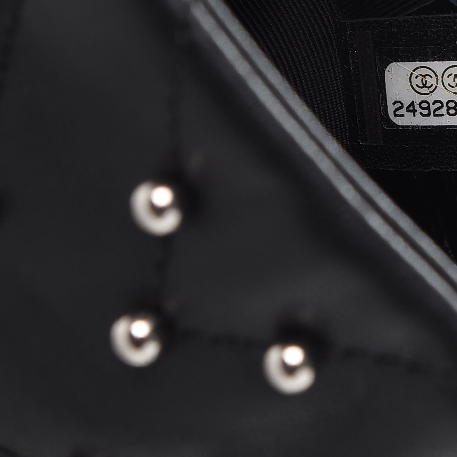 Chanel Lambskin Chevron Quilted Studded Stud Wars Backpack Black 7 of 8